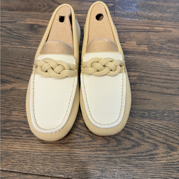 Rothy's Women's The Braid Driver loafers in Cappuccino. - Picture 2 of 12